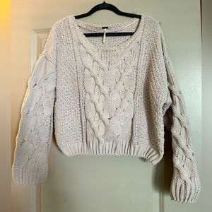 Free people cream sweater